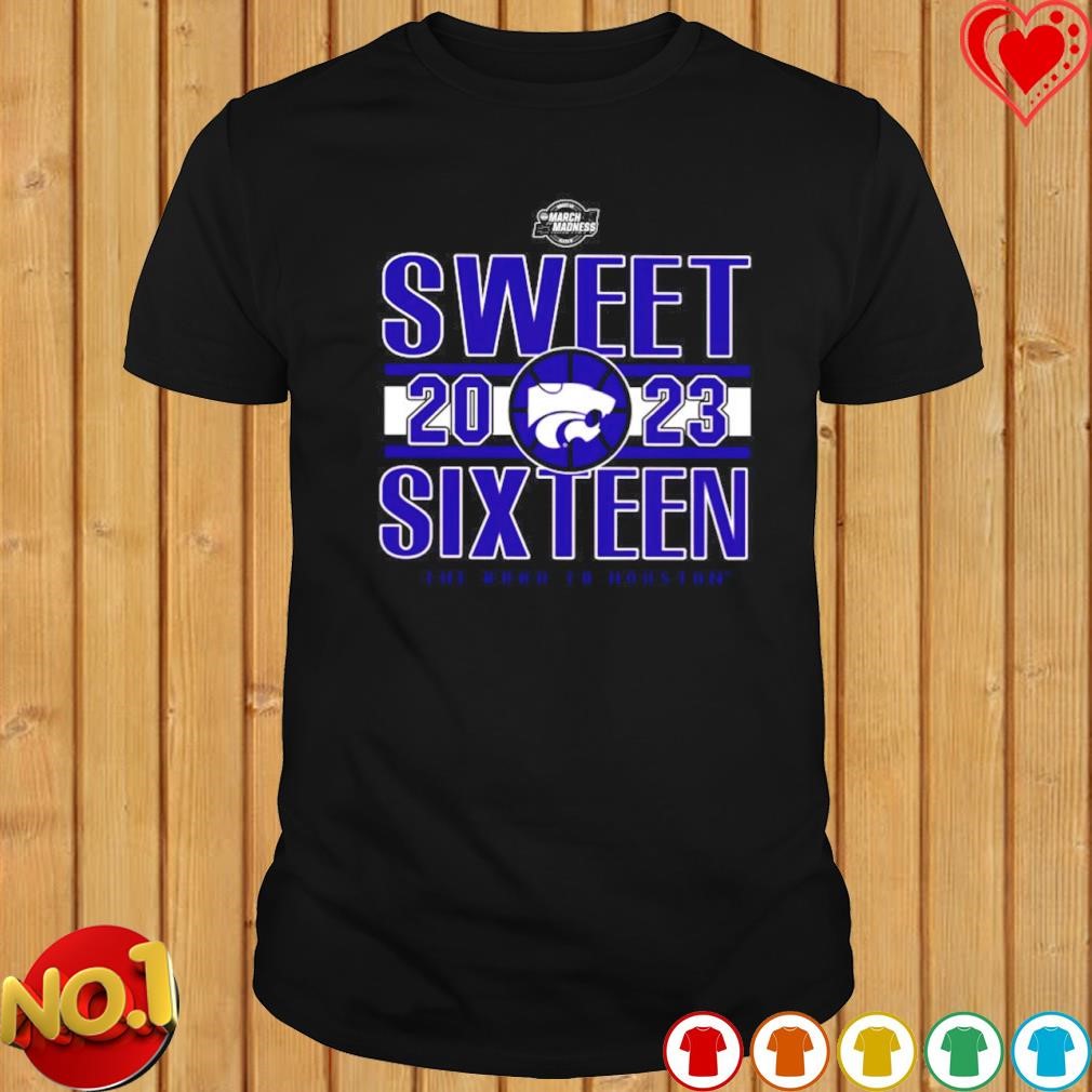 Kansas State Wildcats Sweet 2023 Sixteen the road to Houston shirt