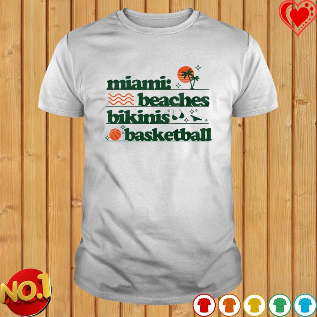 Miami Beaches bikinis basketball shirt