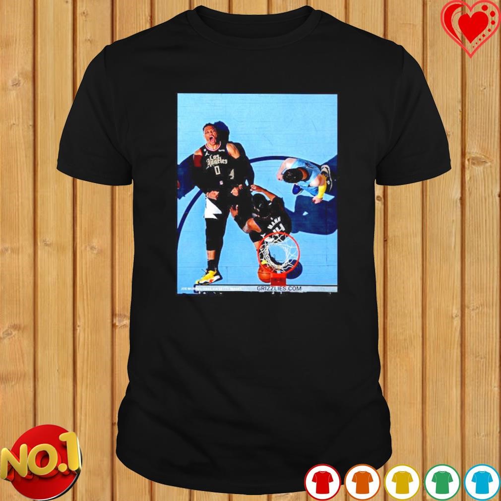 Russ was hooping in the first half vs the grizzlies shirt