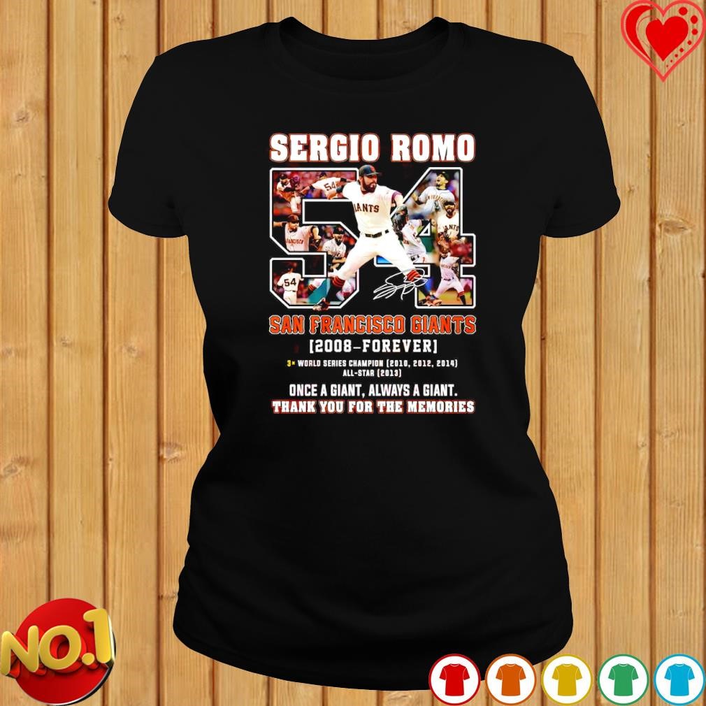 Sergio Romo San Francisco Giants 2008 forever thank you for the memories  signature shirt, hoodie, sweater, long sleeve and tank top