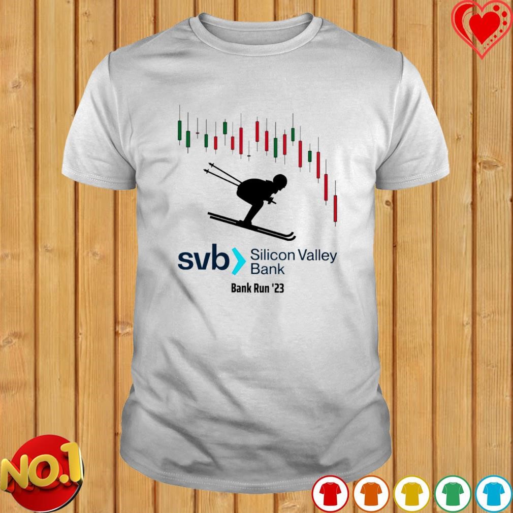 Skiing Svb Silicon Valley Bank Run '23 shirt