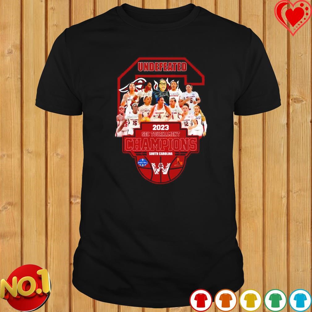 Undefeated 2023 SEC Tournament Champions South Carolina Basketball shirt