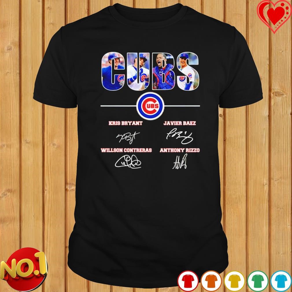 Chicago Cubs Javier Baez Text Pic T-shirt