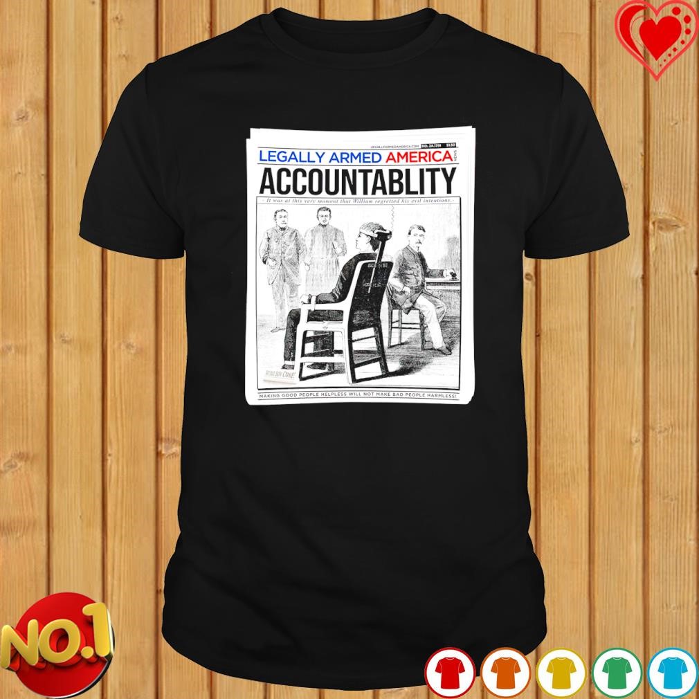 Electric Chair Accountability shirt