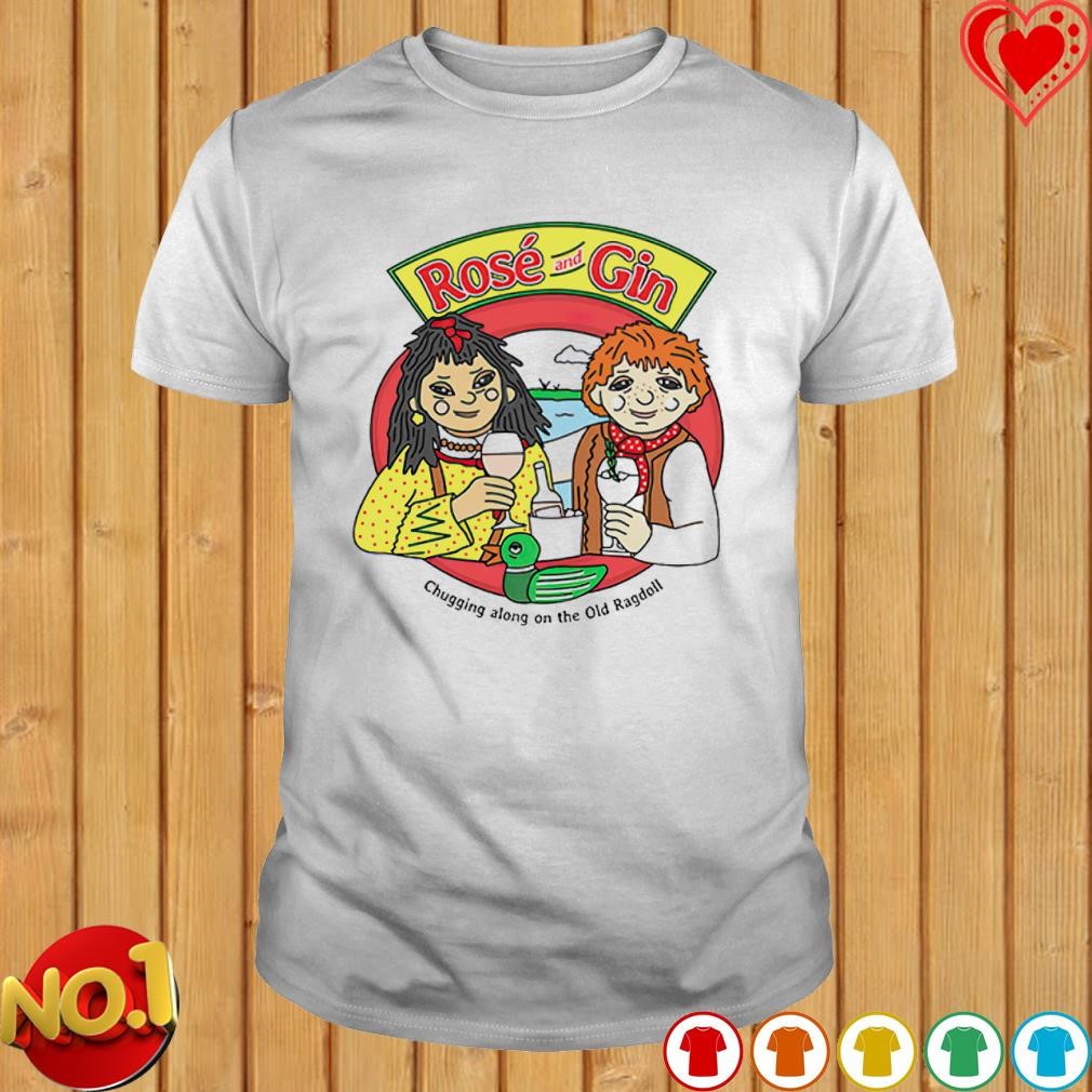 Rose and gin chugging along on the old ragdoll shirt
