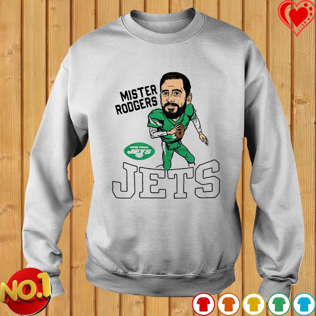 Mister Rodgers Jets Aaron Rodgers New York Jets Caricature Shirt