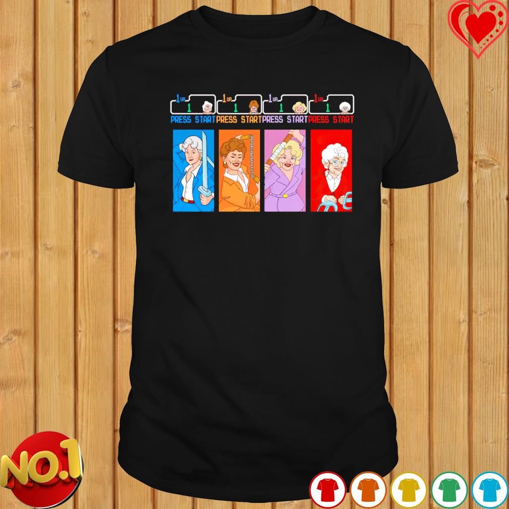 Golden Ninjas press start shirt