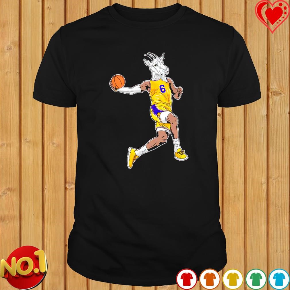LeBron James Goat head dunk shirt