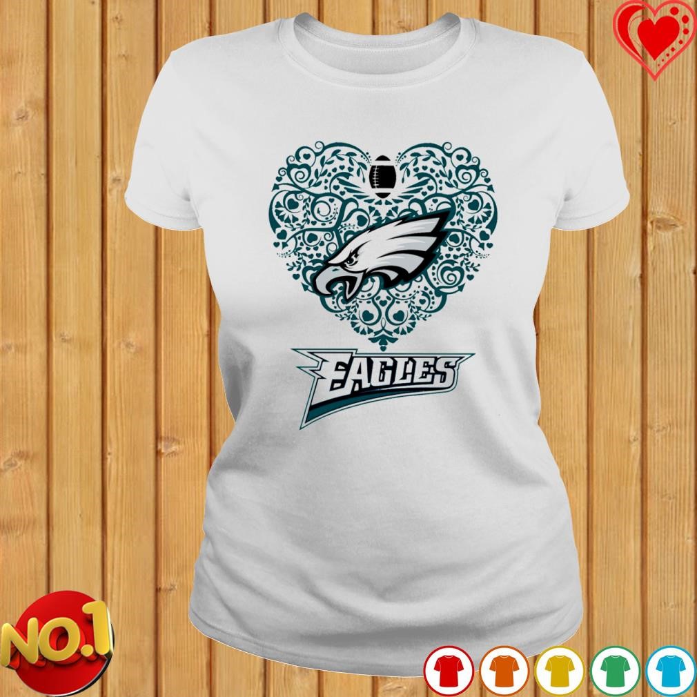 Philadelphia Eagles football heart logo 2023 T-shirt, hoodie