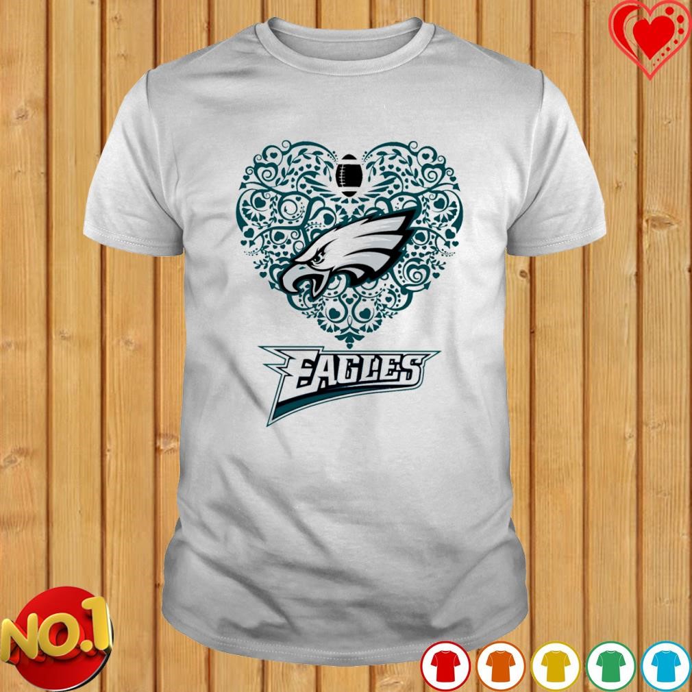 Philadelphia Eagles heart Football shirt