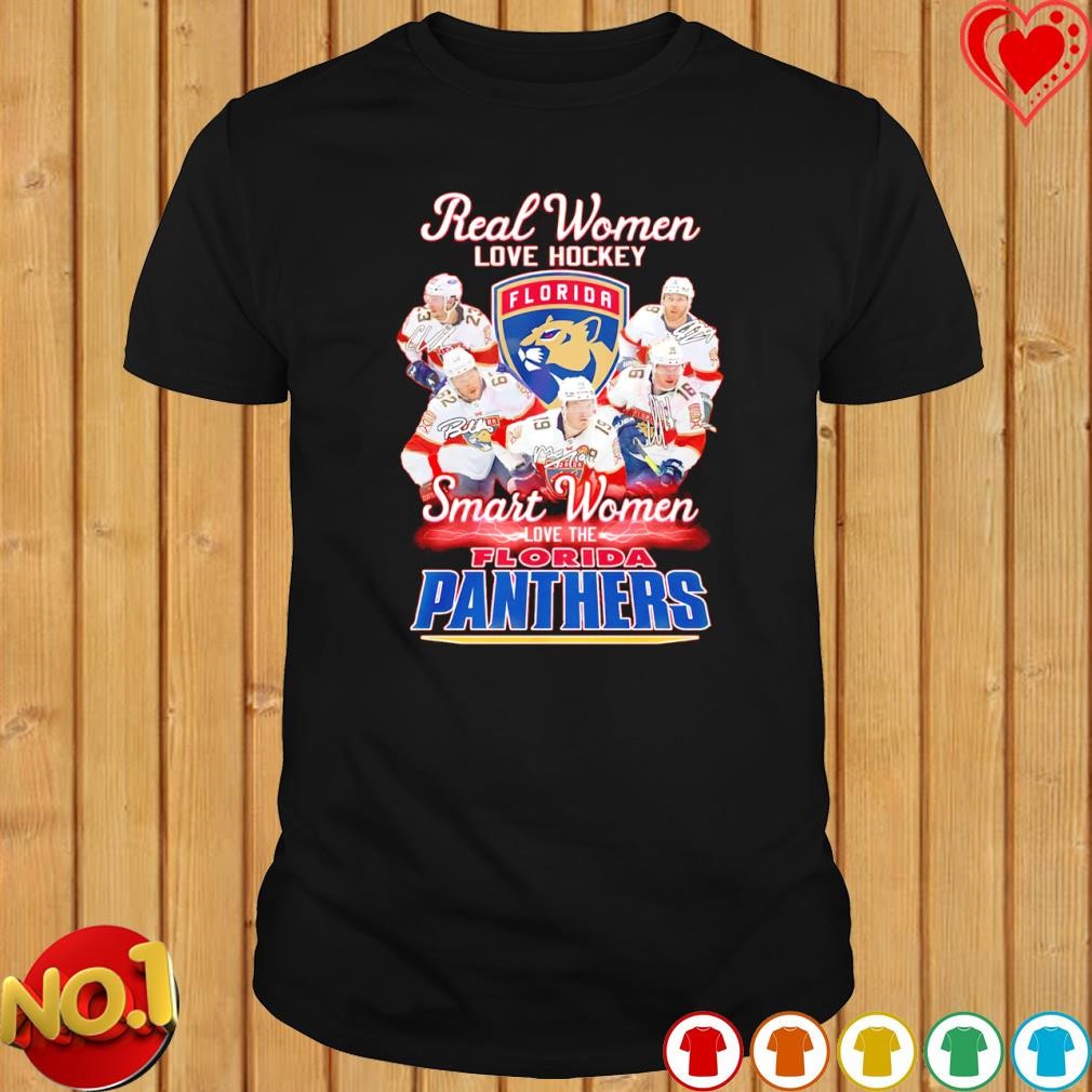 Real Women Love Hockey Smart Women Love The Florida Panthers 2023 T-shirt