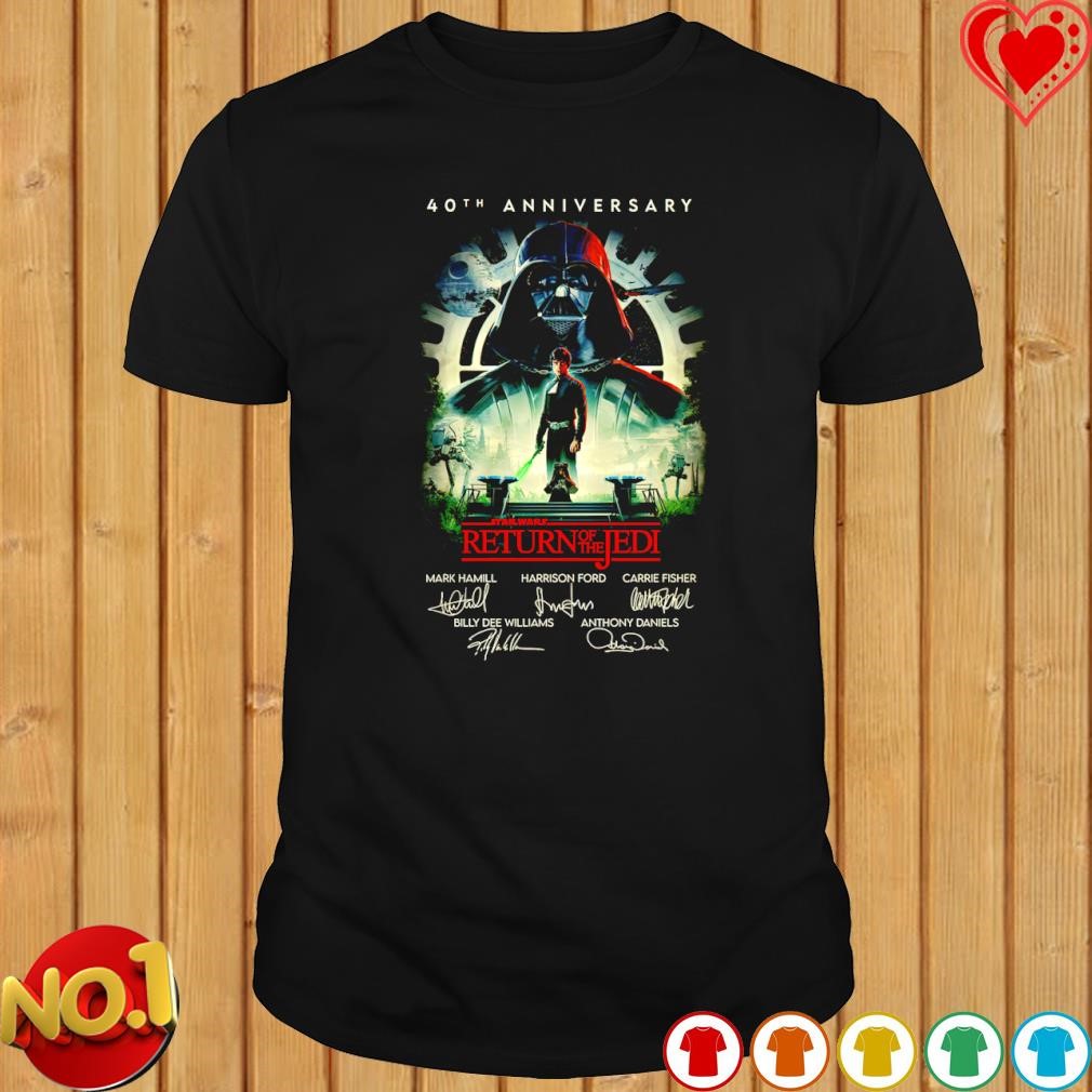Star War 40th Anniversary Return of The Jedi signature shirt