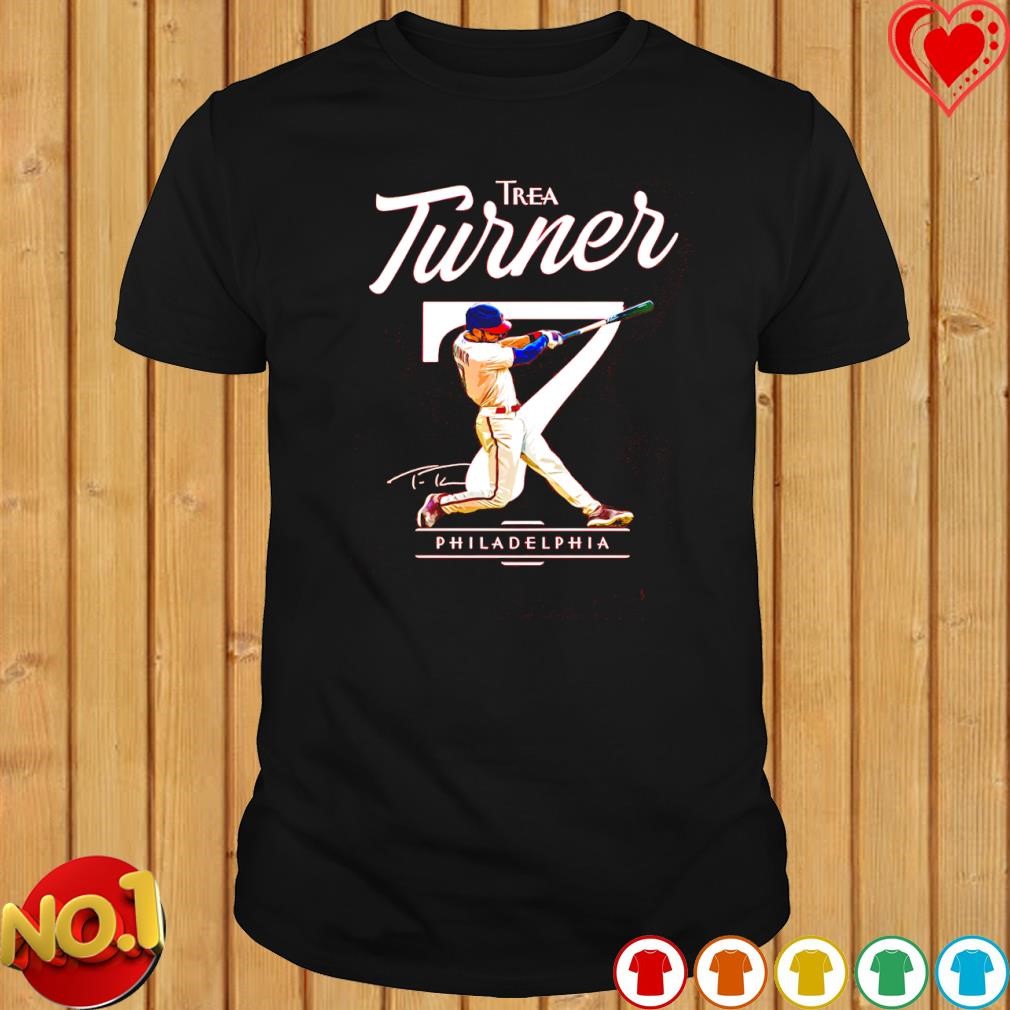 Trea Turner Swinging 7 Philadelphia shirt