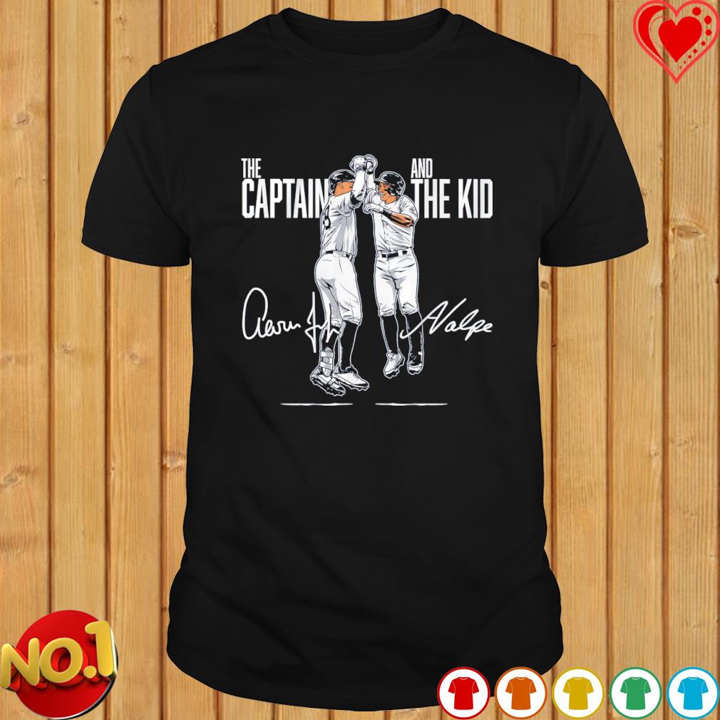New York Yankees Aaron Judge and Anthony Volpe the Captain and the Kid  signature shirt, hoodie, sweater, long sleeve and tank top