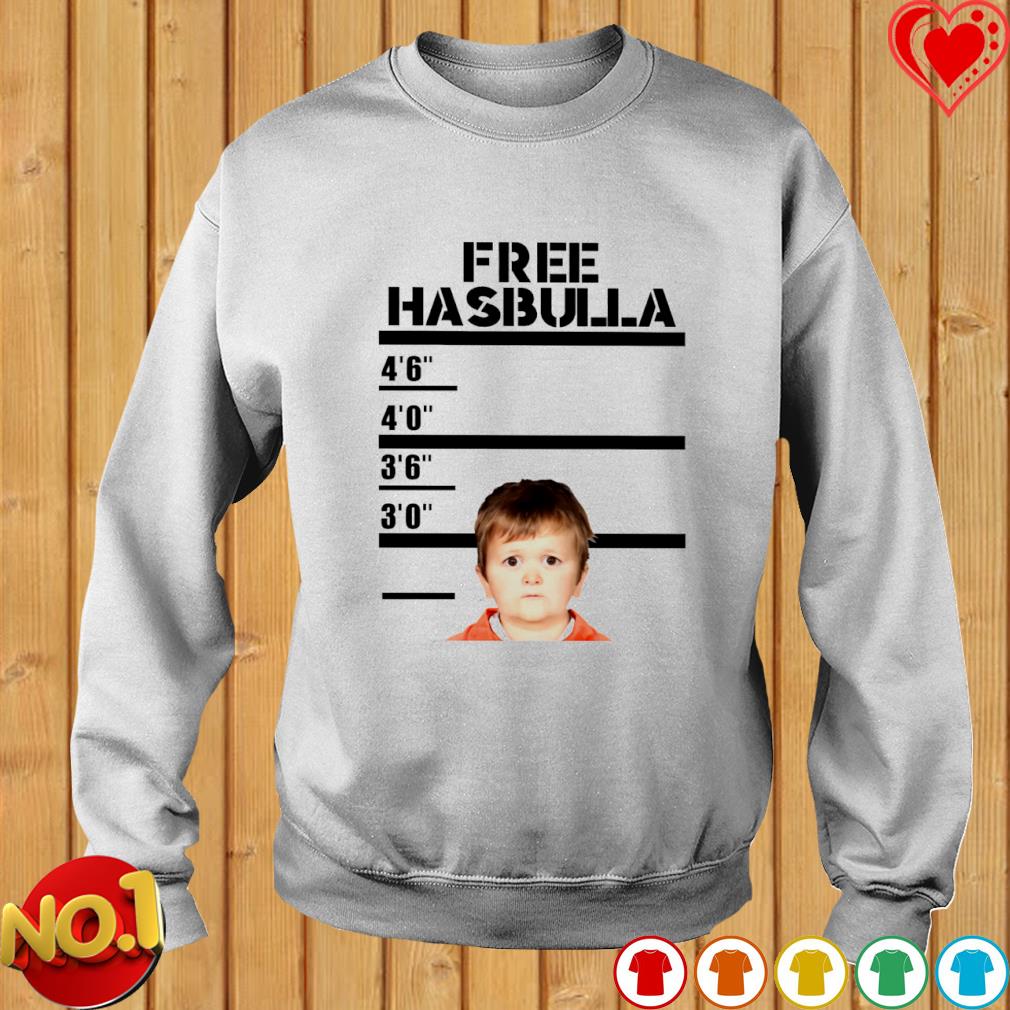 Official Free Hasbulla Mugshot Shirt, hoodie, sweater, long sleeve and tank  top
