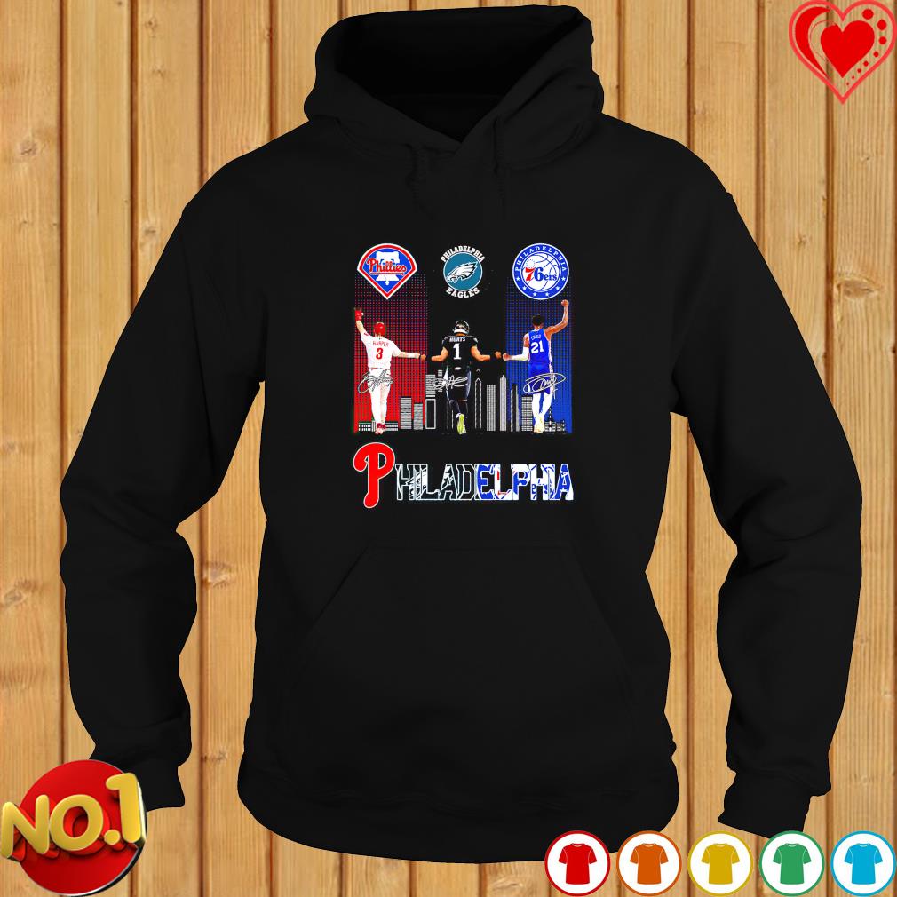 Philadelphia Phillies Harper Eageles Hurts And 76ers Embiid T