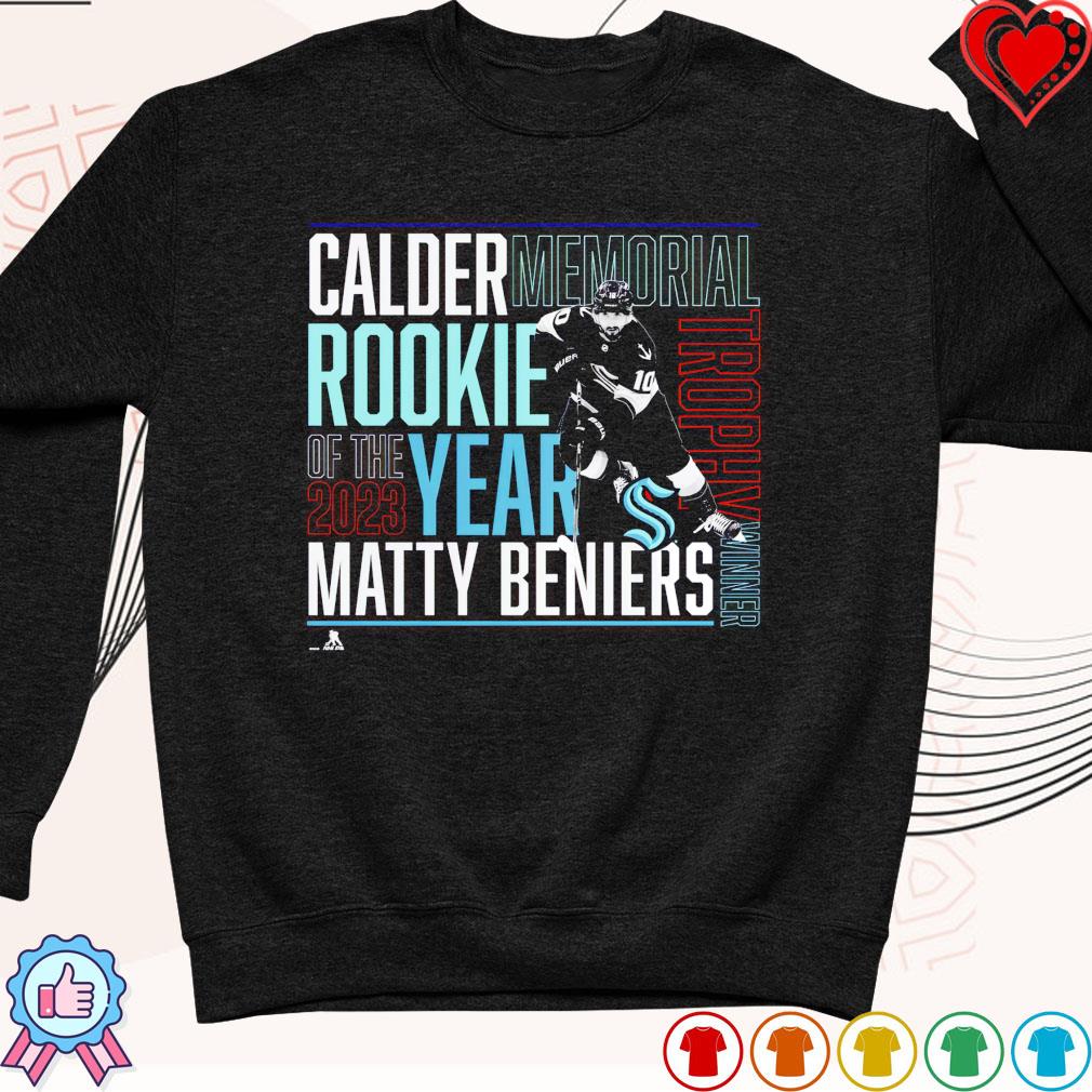 Seattle Kraken Matty Beniers Rookie Of The Year Shirt, hoodie