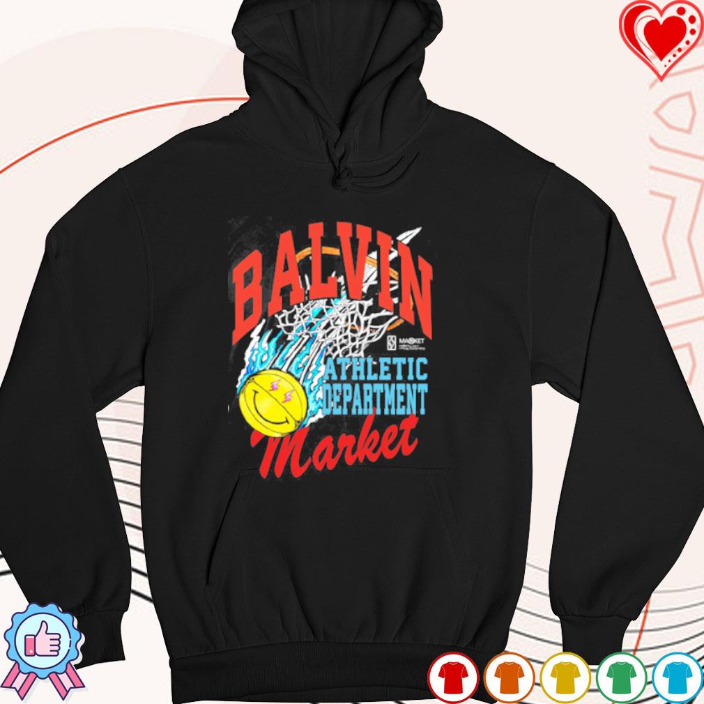 Official j Balvin Athletic Department market basketball shirt