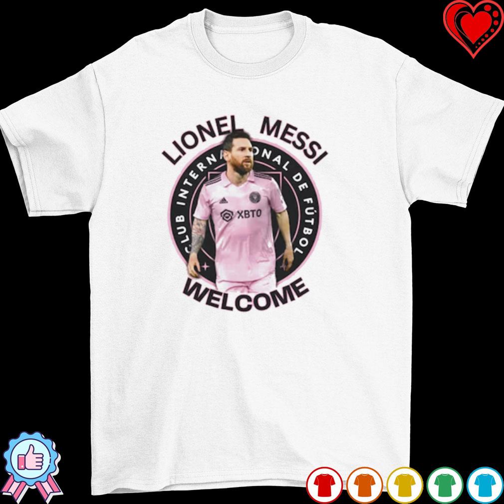 Lionel Messi Welcome To Miami Shirt, hoodie, sweater, long sleeve and tank  top