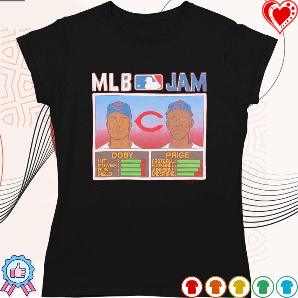 Original mLB Jam Cleveland Larry Doby and Satchel Paige shirt