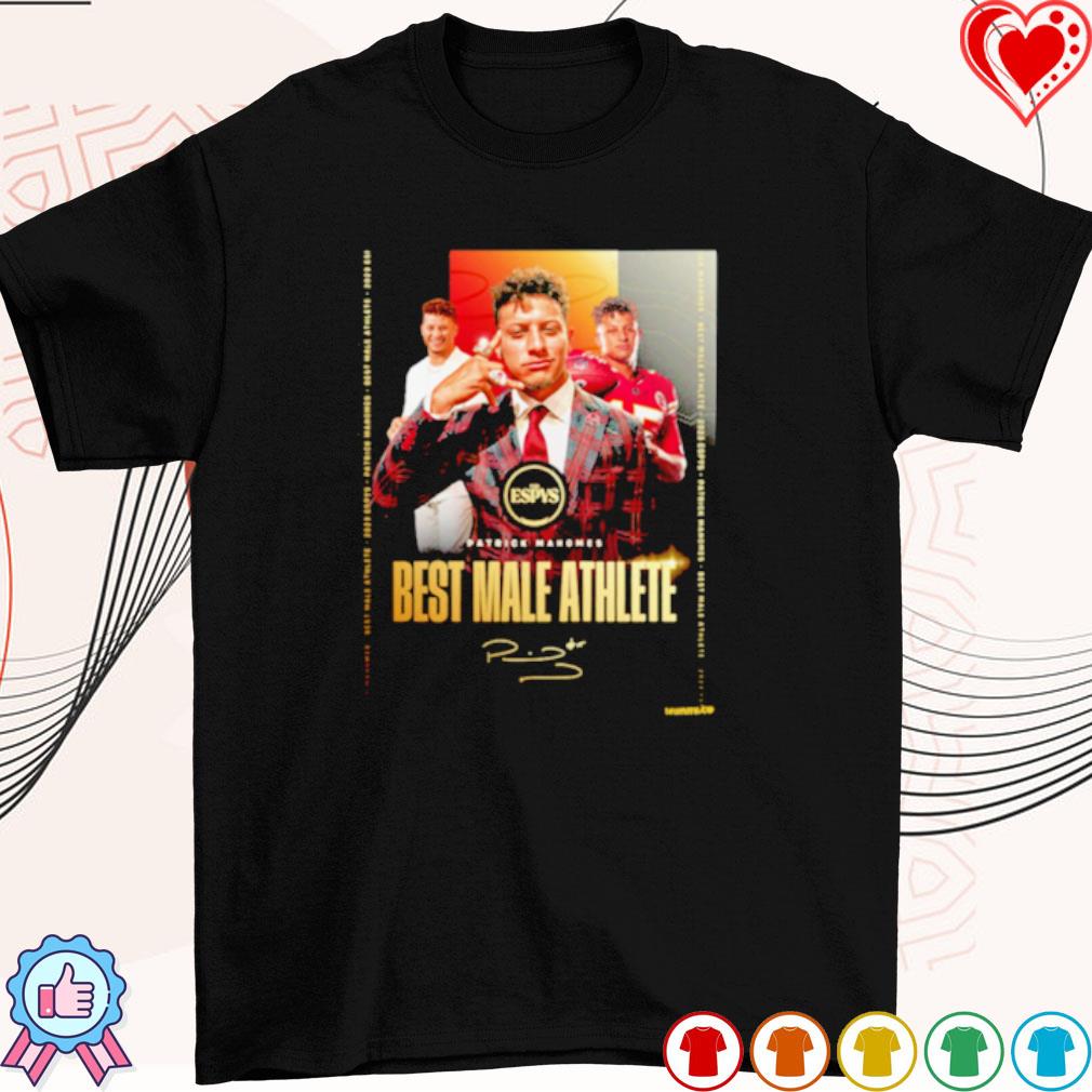 Official Patrick mahomes the best male athlete the espys 2023 signature T- shirt, hoodie, tank top, sweater and long sleeve t-shirt