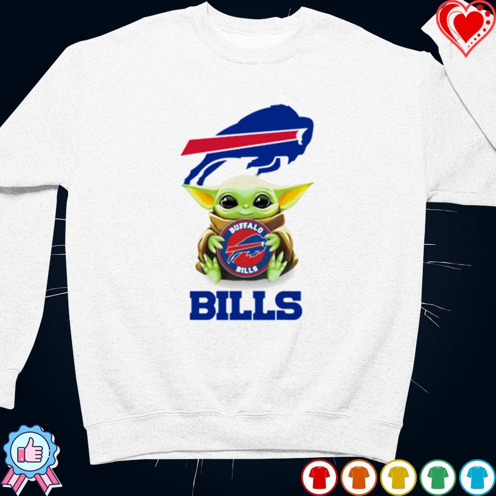 Baby Yoda hug Buffalo Bills shirt, hoodie, sweater, ladies-tee and