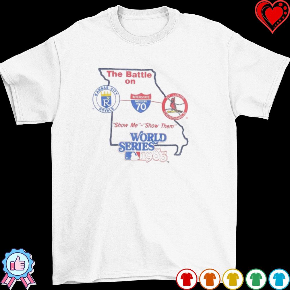 The Battle on World Series 1985 Kansas City Royals and St. Louis Cardinals  shirt, hoodie, sweater, long sleeve and tank top