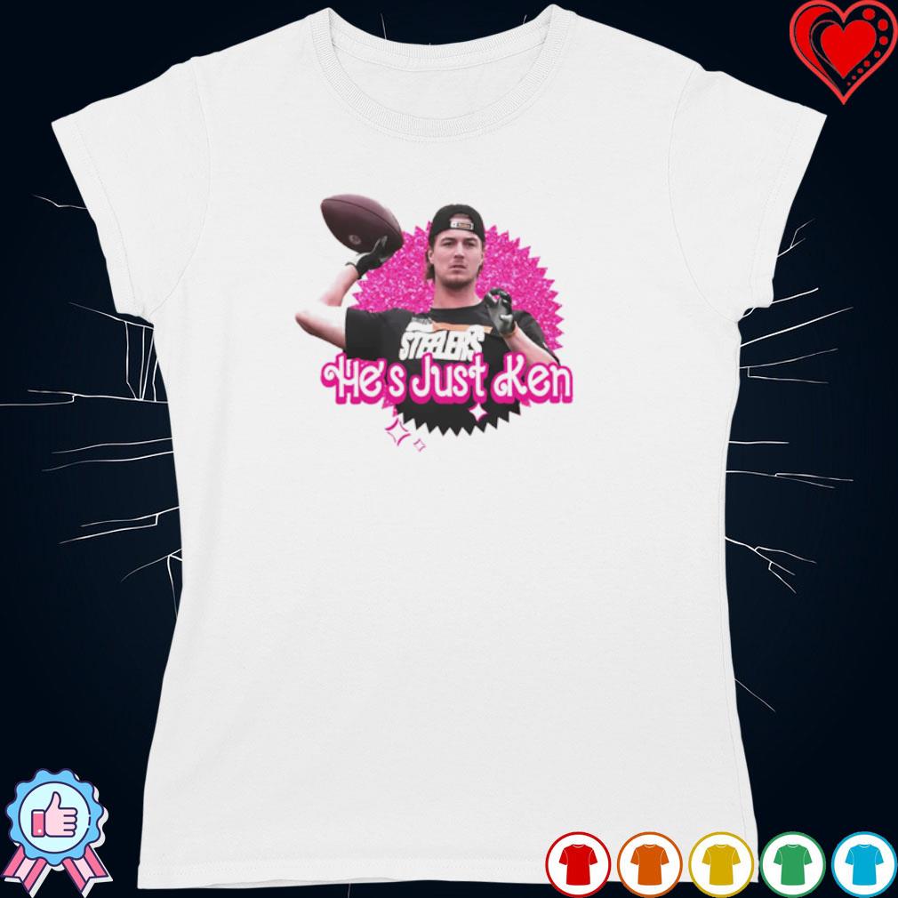 He's Just Ken Pink Unisex T-Shirt Kenny Pickett Pittsburgh Steelers - iTeeUS