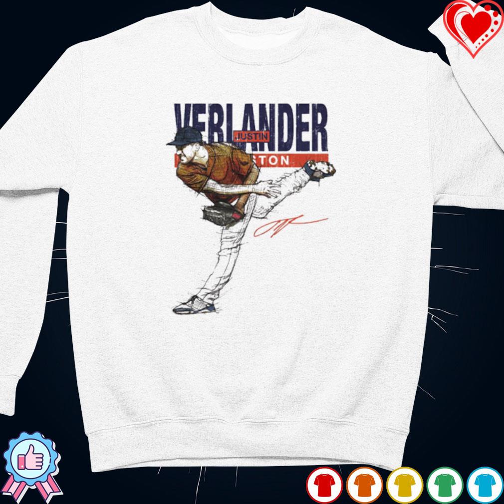 Justin Verlander Houston Astros signature sketch shirt, hoodie