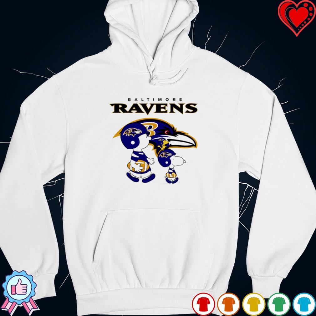 Baltimore Ravens Snoopy and Charlie Brown Peanuts shirt, hoodie, sweater,  long sleeve and tank top