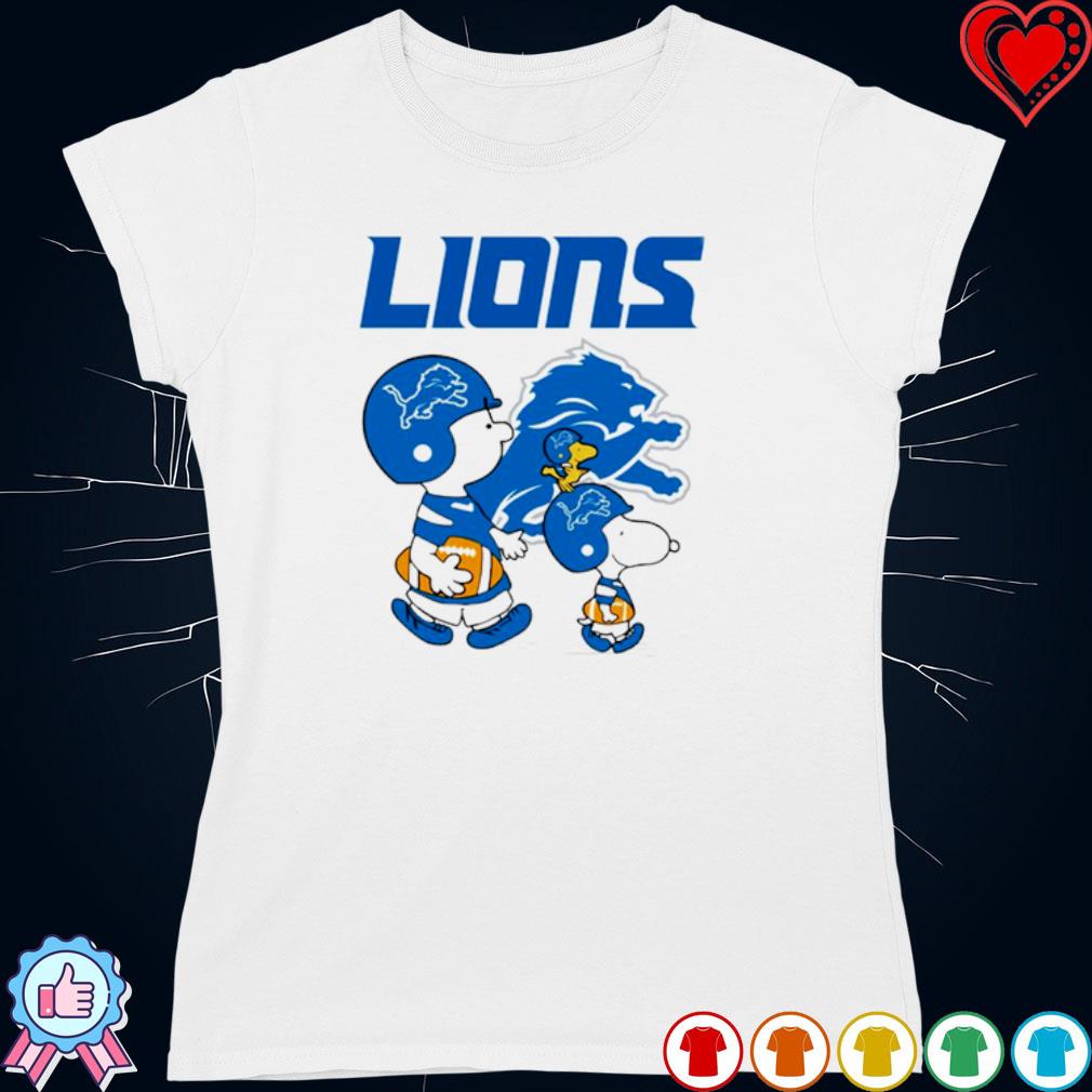 Detroit Lions Snoopy and Charlie Brown Peanuts shirt, hoodie, sweater, long  sleeve and tank top