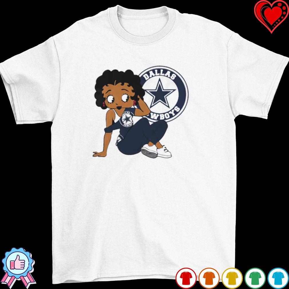 Dallas Cowboys Betty Boop Cartoon Shirt - High-Quality Printed Brand