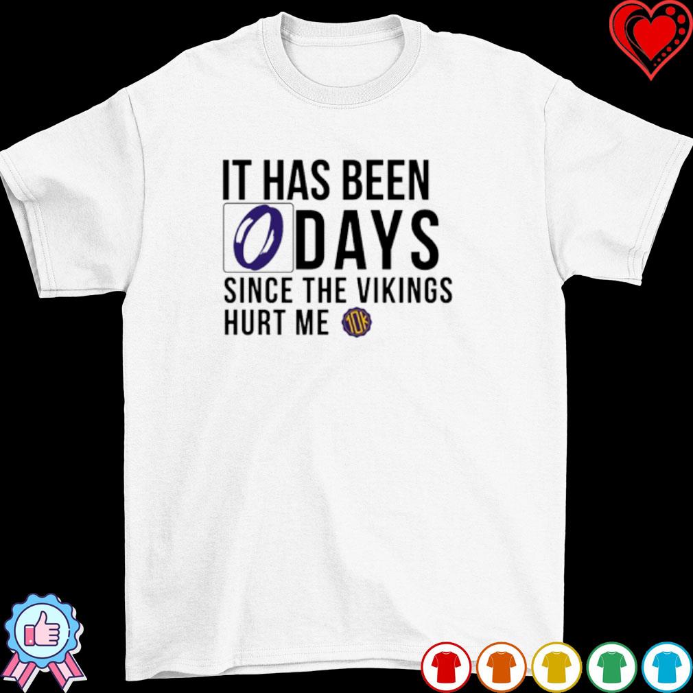 It Has Been 0 Days Since The Vikings Hurt Me Shirt