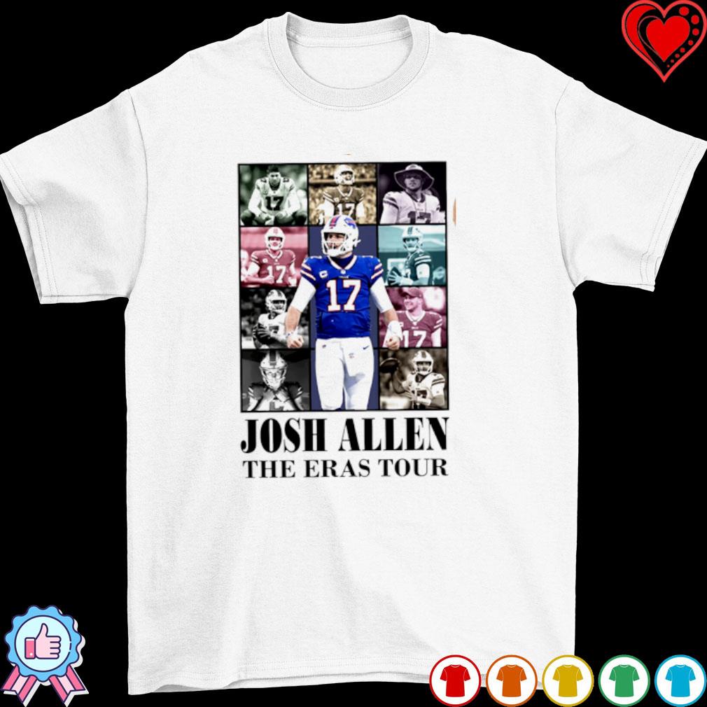 Men's Josh Allen Jersey Print Scrub Top