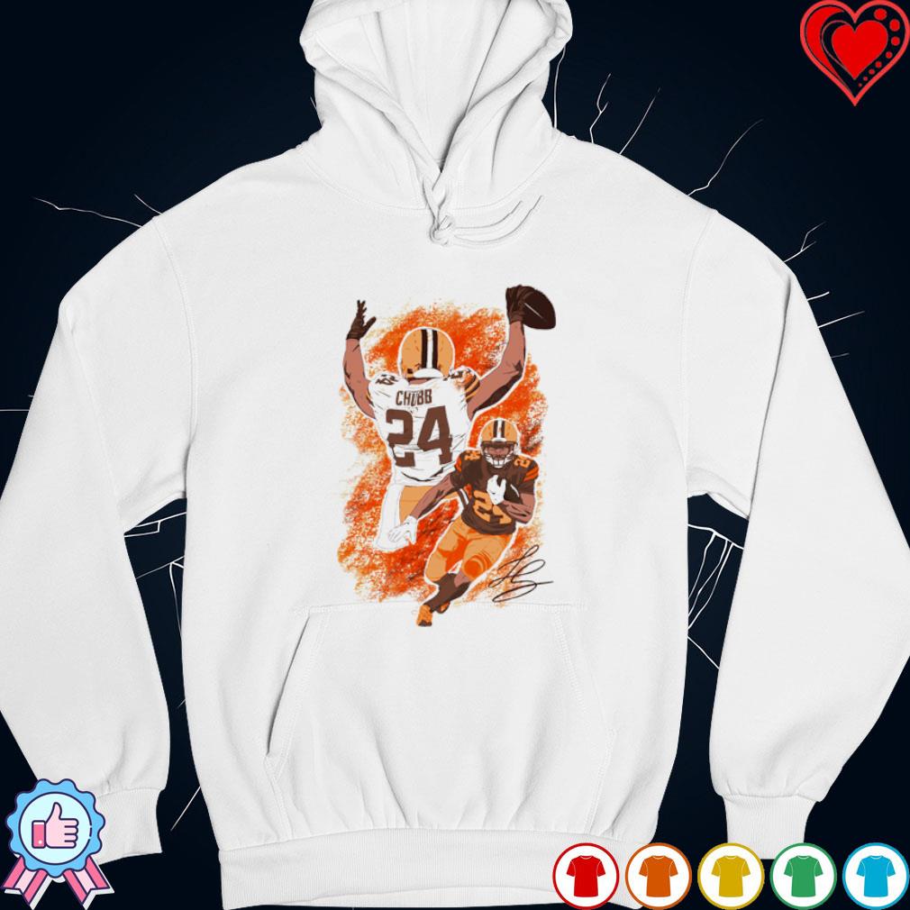 Nick Chubb Cleveland Browns signature poster shirt, hoodie, sweater and  v-neck t-shirt