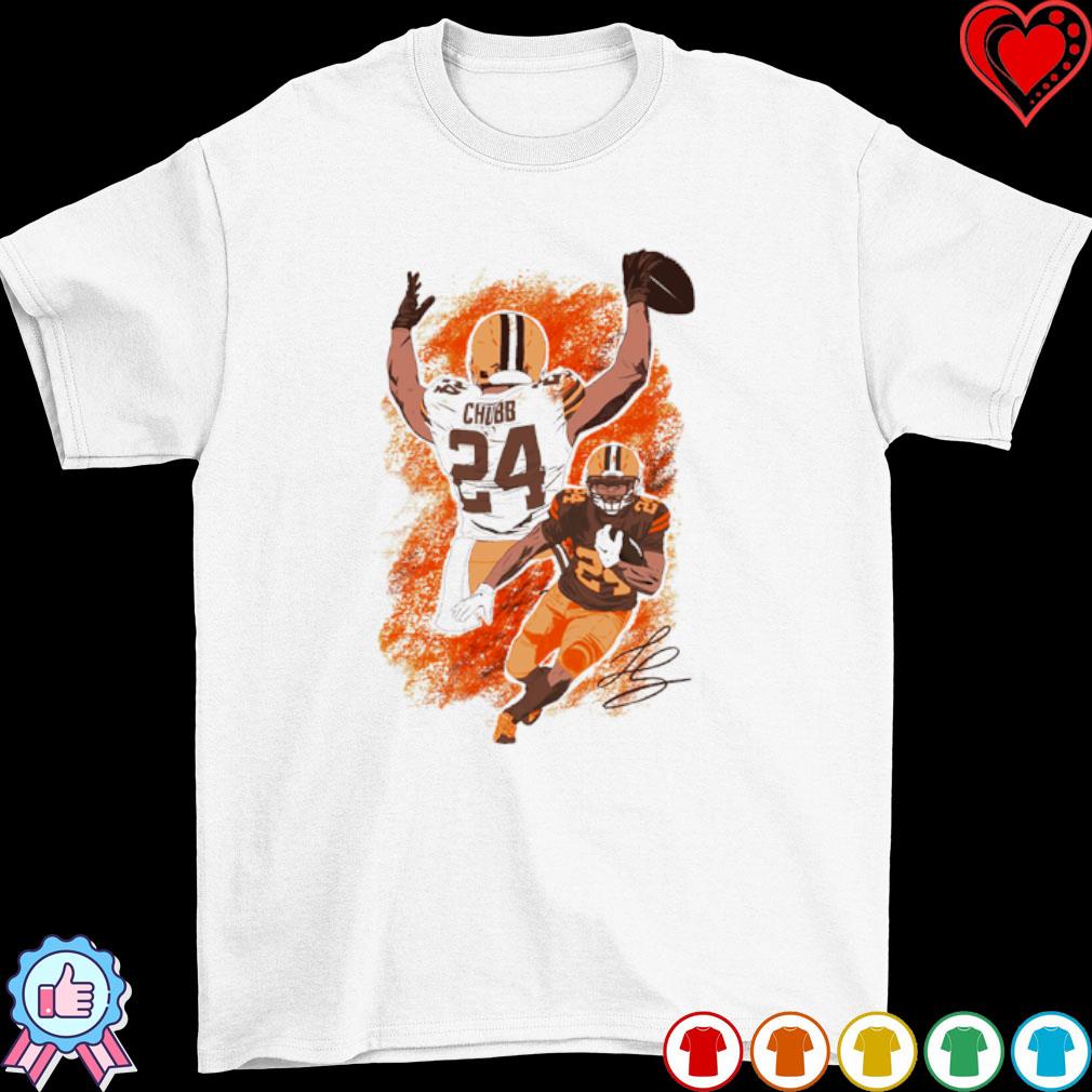 Nick Chubb Cleveland Browns signature poster shirt, hoodie, sweater and  v-neck t-shirt