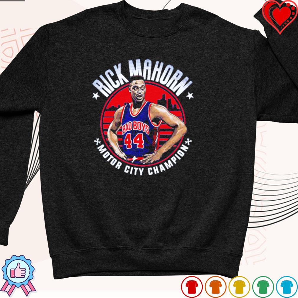 Rick Mahorn 44 Motor city chanpion Detroit Pistons basketball player draw  poster shirt, hoodie, sweater, long sleeve and tank top