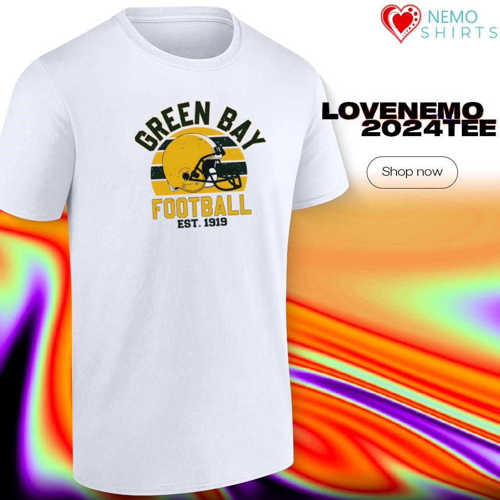 Green Bay Football Est 1919 Team Supporter Retro shirt